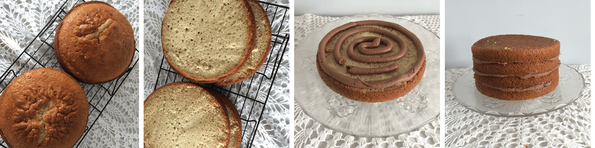 Gold Cake with Fresh Flowers - Rach Makes Cakes