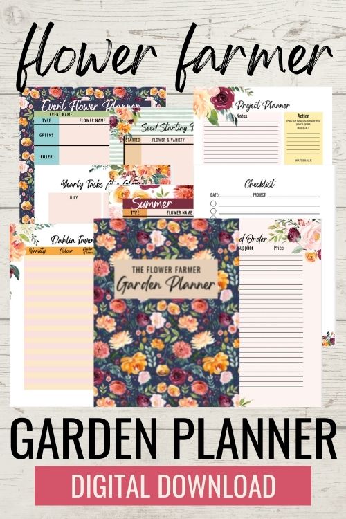 example of pages in the flower farmer garden planner